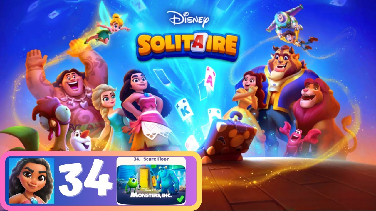 Disney Solitaire - Scene 34: Monsters Inc - Gameplay