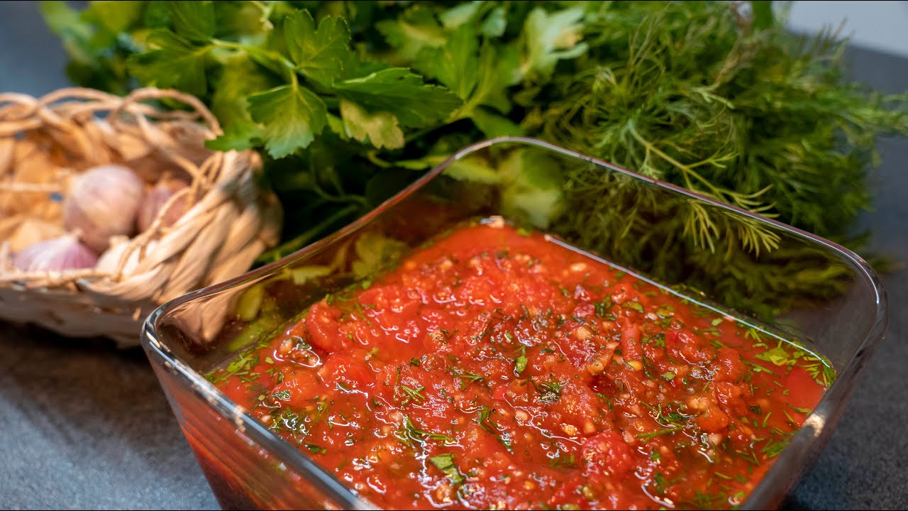 Hausgemachte Adjika-Sauce mein Mann kriegt nicht genug davon.Рецепт Аджики моего Мужа.