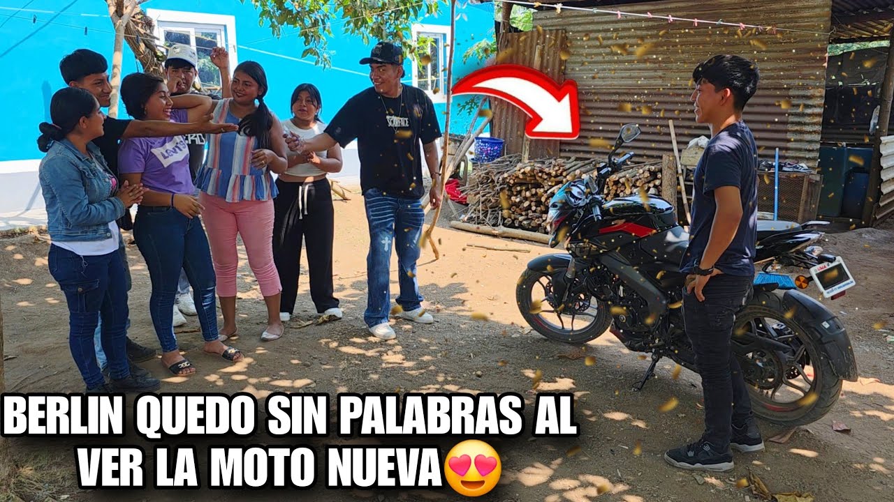 Asi Reaccionó BERLIN Al Ver A ELMER CON SU Moto Nueva😍Nunca Imagino Llevarse Esta Tremenda Sorpresa😱