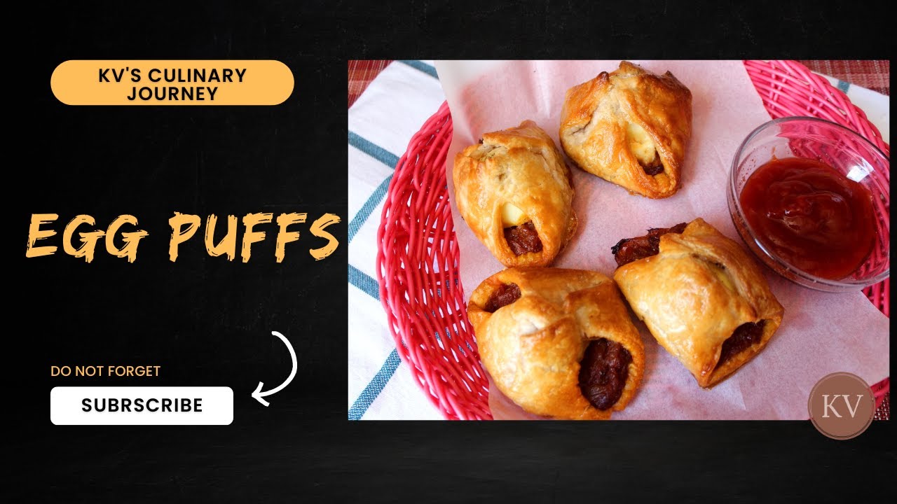 EGG PUFFS RECIPE | MUTTA PUFFS | PUFFS USING READYMADE PASTRY SHEET #eggpuffs #partysnacks #