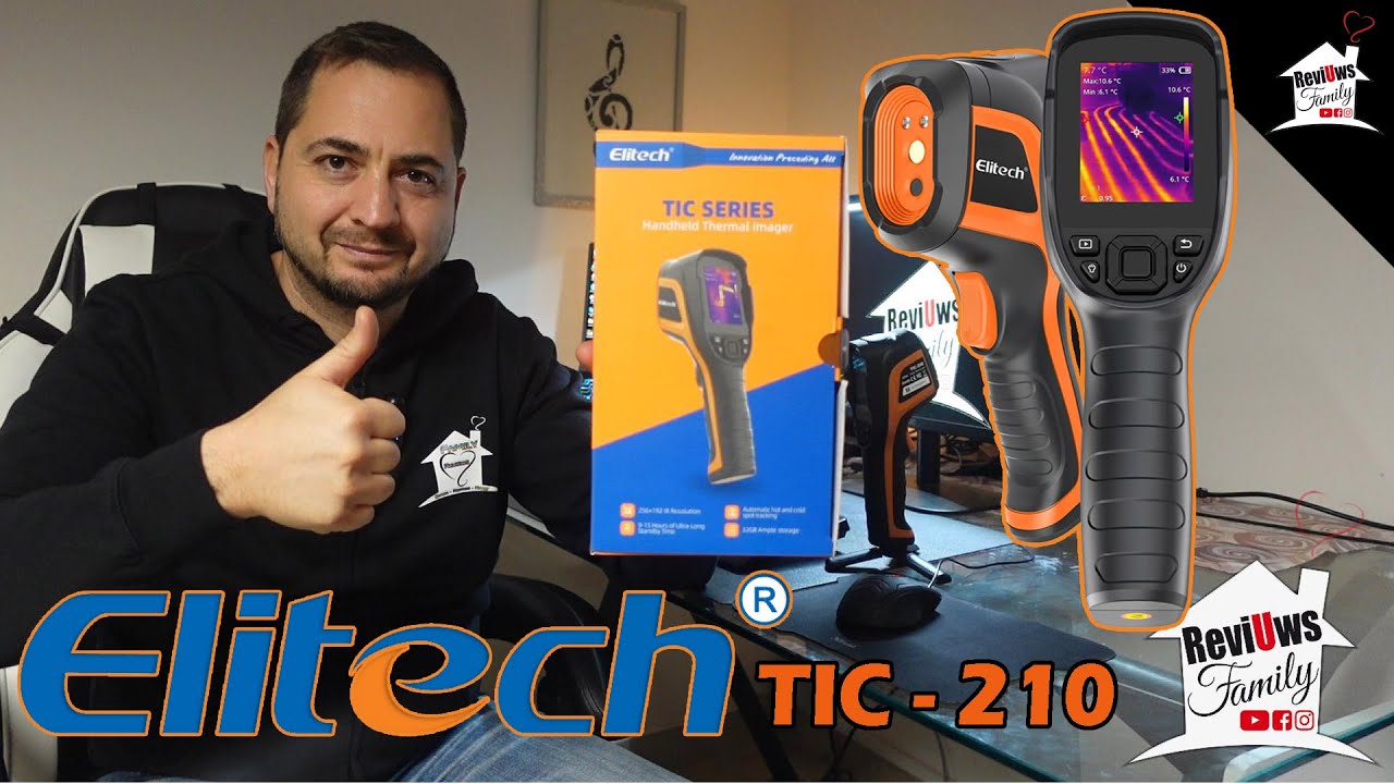 Elitech TIC-210 Termocamera Test completo e recensione Immagini termiche in tempo reale e allarmi T°