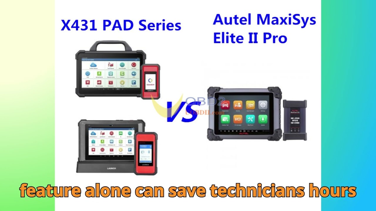 Launch X431 PAD VII против Autel MaxiSys Elite II Pro — величайшая битва диагностических инструме...