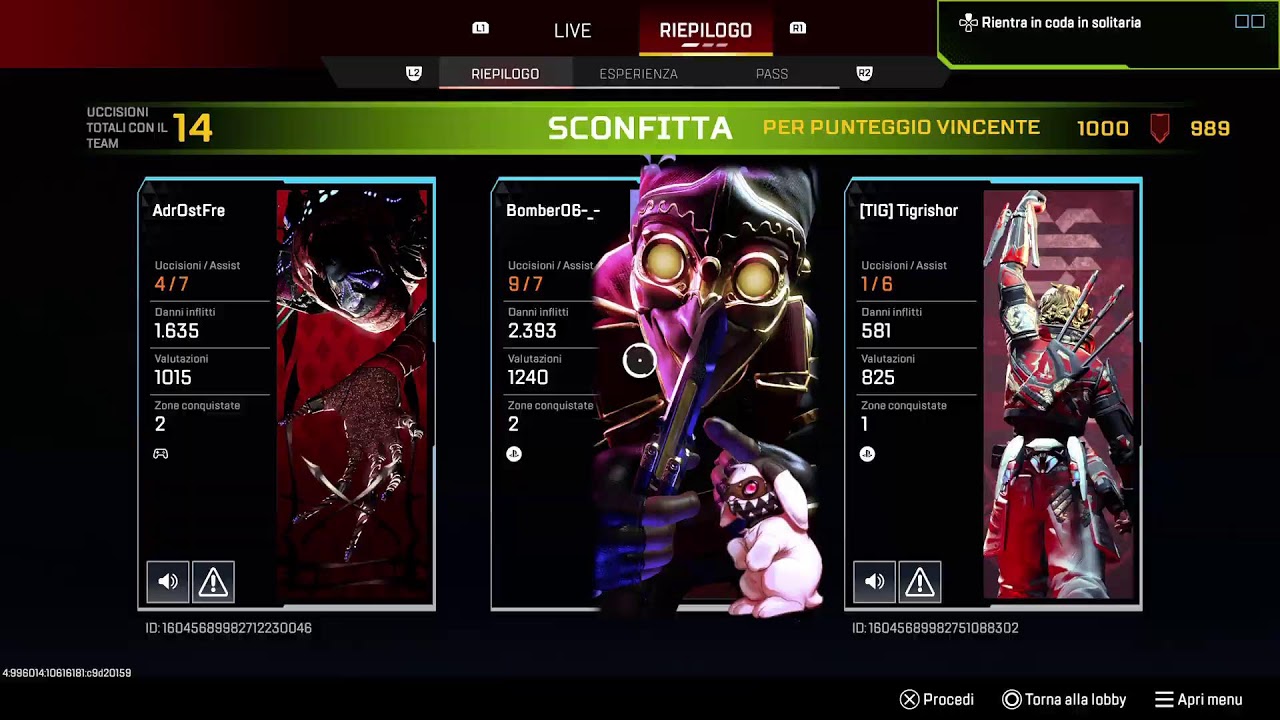Si torna su Apex Legends