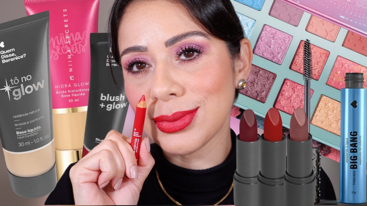 Base Hidra Glow NIINA Secrets Vs Base Glow QDB? + Testando BATONS QUEM DISSE BERENICE?