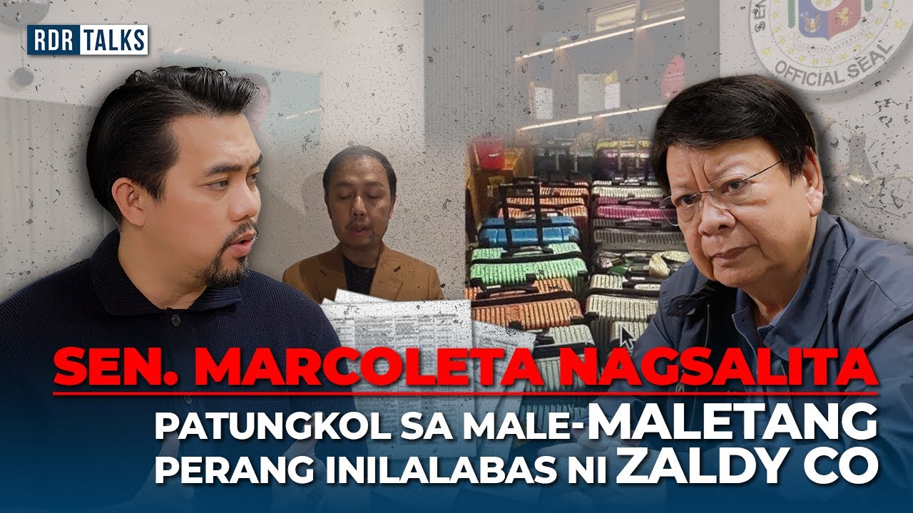 Sen. Marcoleta Nagsalita, Patungkol sa Male-Maletang Perang Inilabas ni Zaldy Co! | #rdrtalks