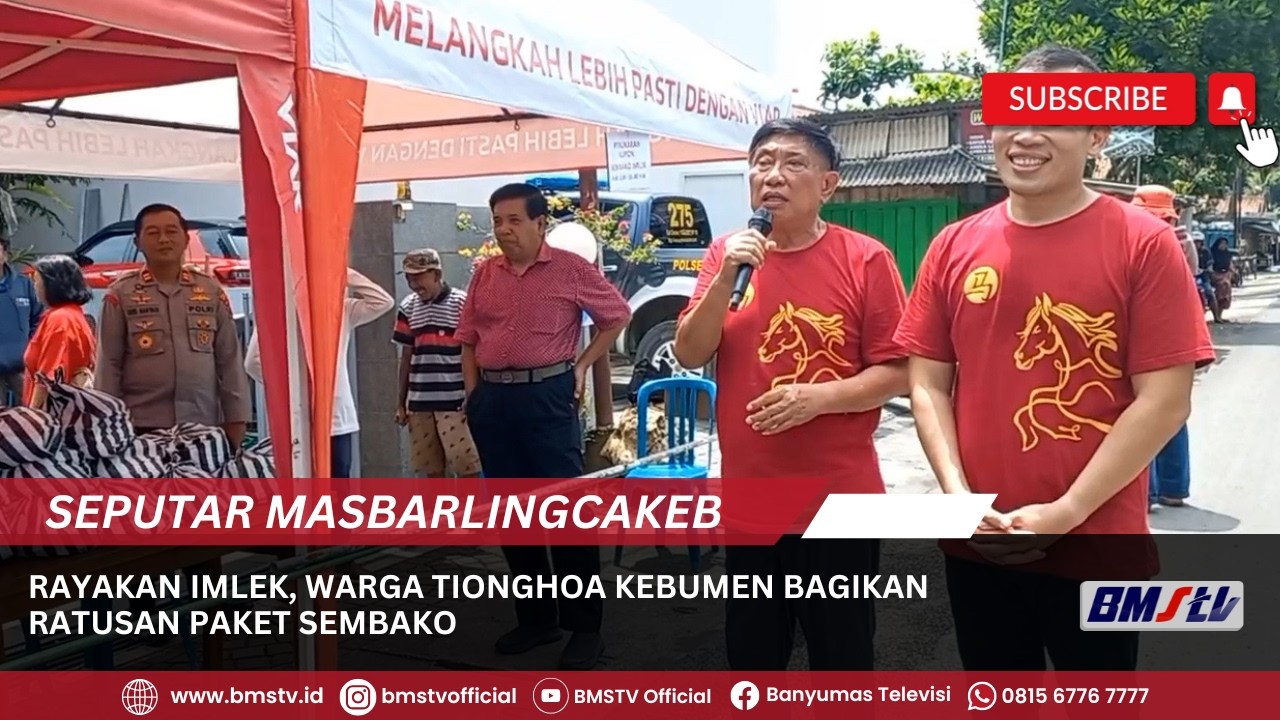 RAYAKAN IMLEK, WARGA TIONGHOA KEBUMEN BAGIKAN RATUSAN PAKET SEMBAKO