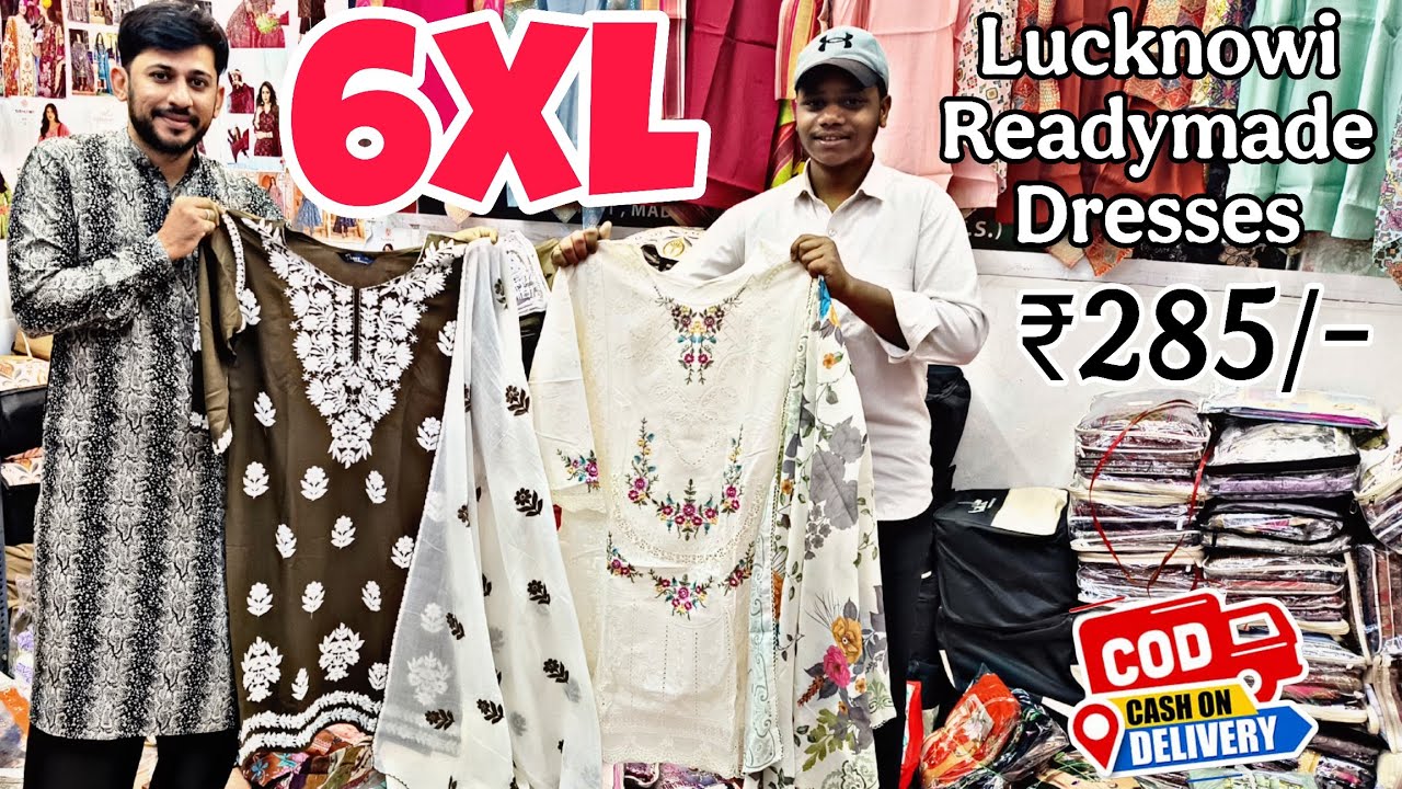 Season Special 6XL Lucknowi Readymade Dresses Only ₹285/- 😱 Pakistani Designer Suits COD Available ✨