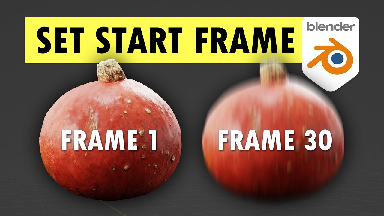Set Start Frame for Rigid Body Objects - Quick Blender Tutorial