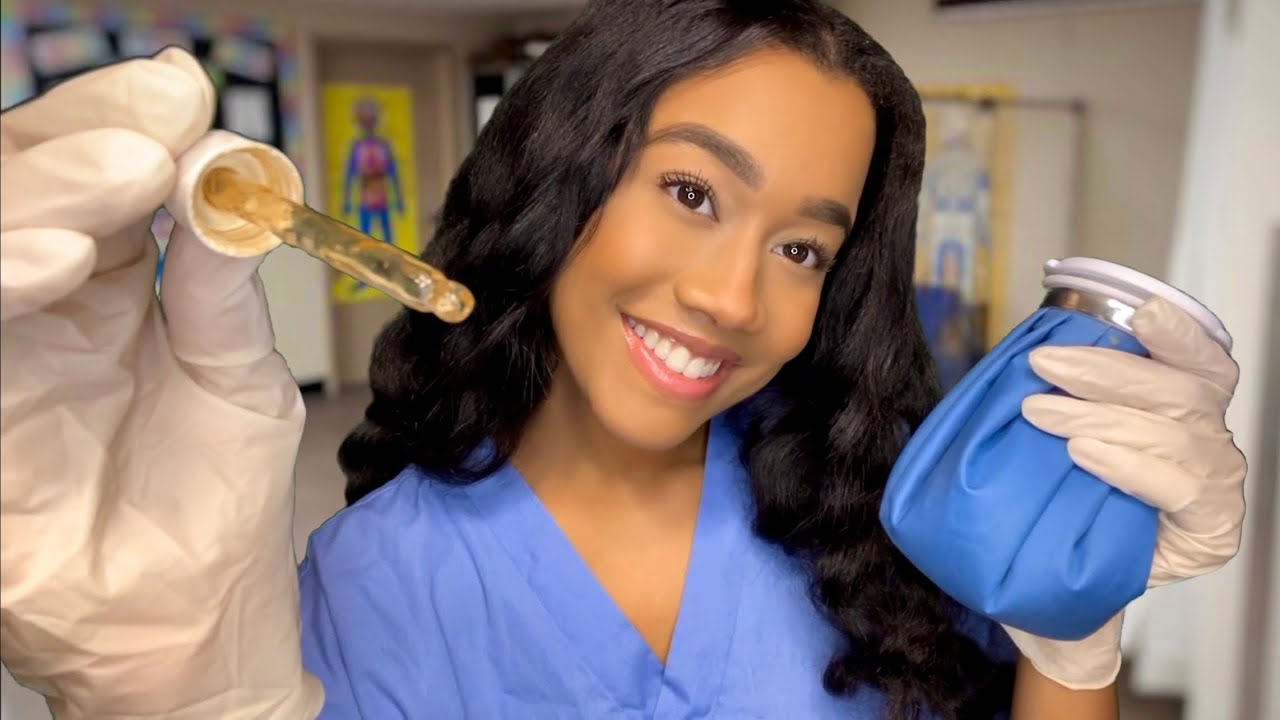 ASMR School Nurse Heals Your Sunburn ☀️🥵 ASMR School Nurse Role-play