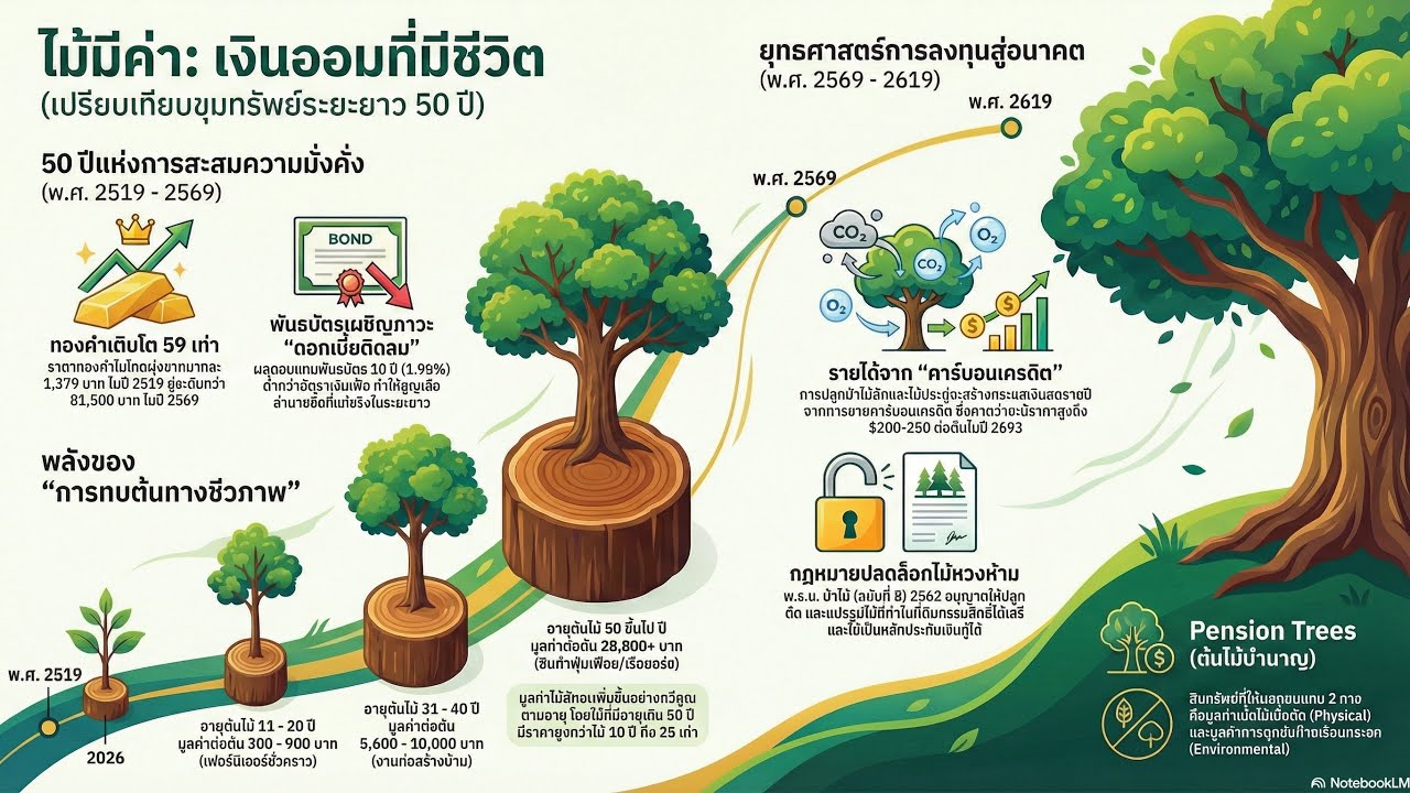 ไม้มีค่า: สินทรัพย์ชีวภาพเงินออมที่มีชีวิต