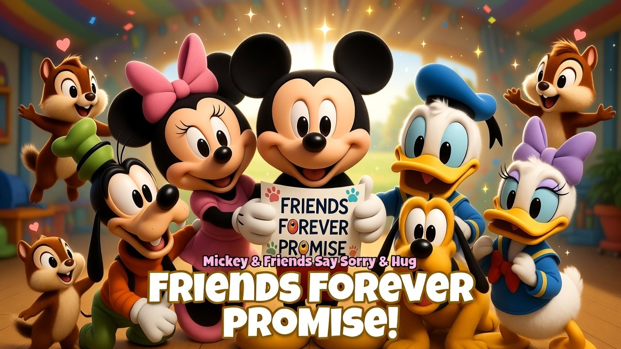 Kids Learn to Say Sorry with Mickey Mouse! 🌈 Heart-Melting Clubhouse Story ❤️