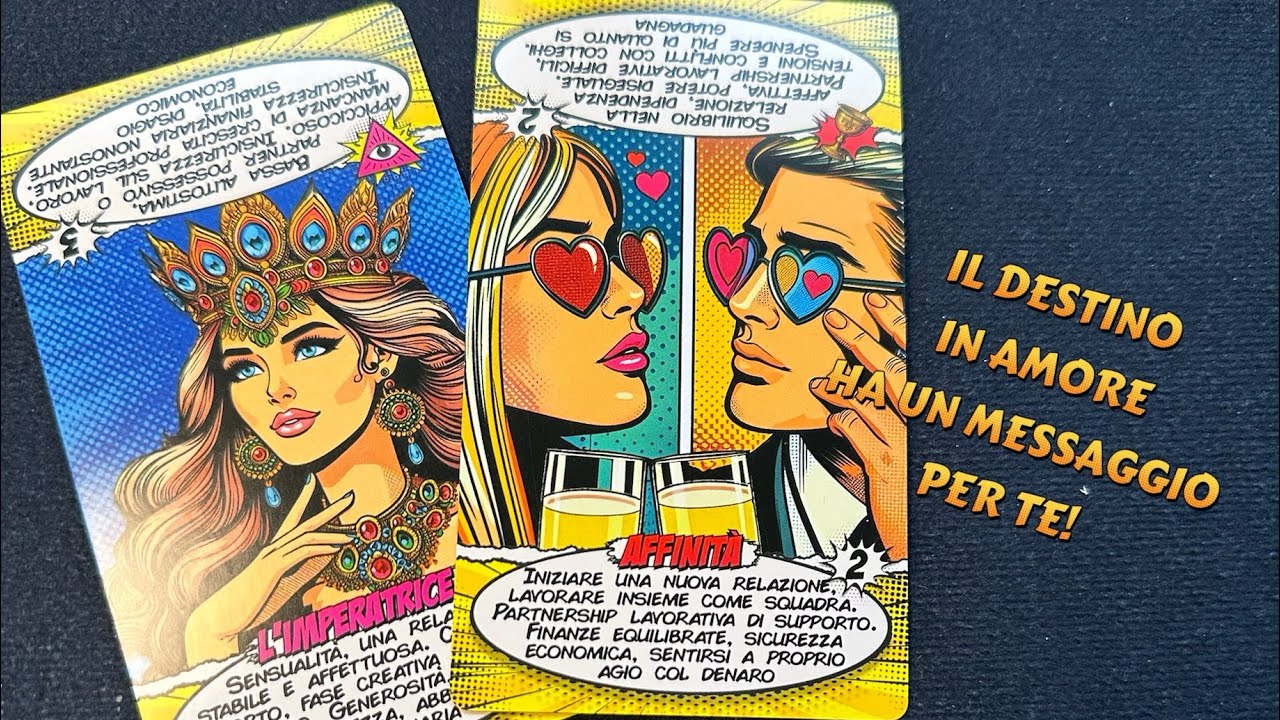 🔮IL DESTINO IN AMORE HA UN MESSAGGIO PER TE!#tarocchi#segnizodiacali 