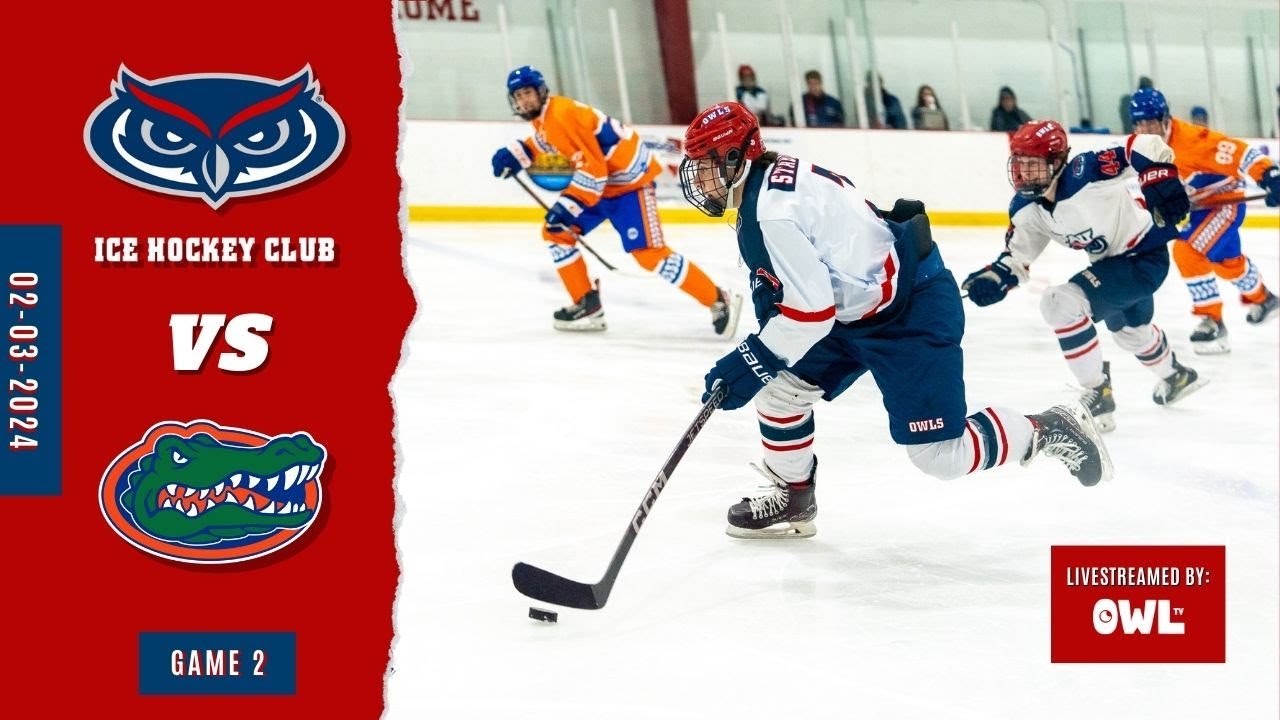 Florida Atlantic Owls VS Florida Gators | Ice Hockey 02/03