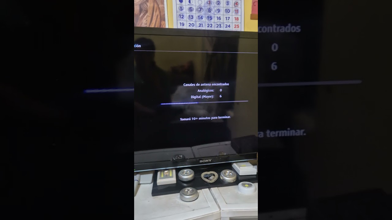 Televisor Sony Configurar y Buscar Canales cuando se pierde la señal