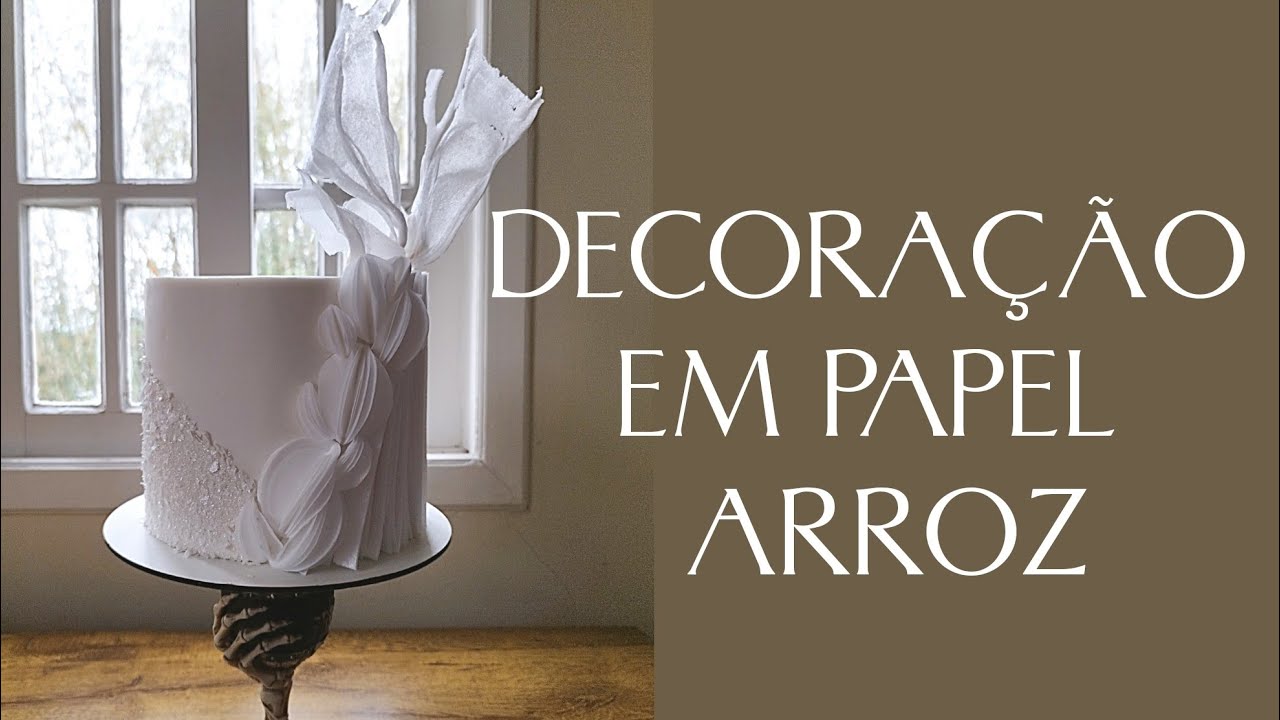 Decoração delicada com papel arroz