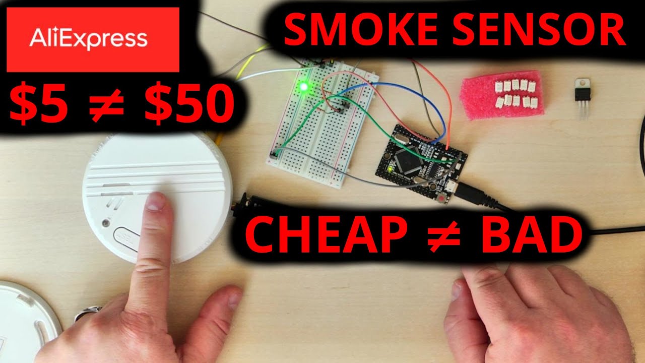 Переделка дешёвого дымового датчика за $5: сигнал по кабелю, Arduino и анализ импульсов