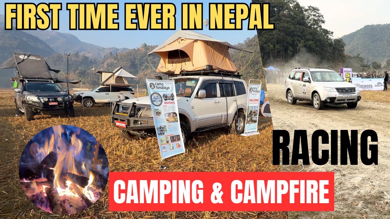 First Time Ever in Nepal 🇳🇵| Racing, Camping & Campfire | 🏁 National Autocross Championship Pokhara