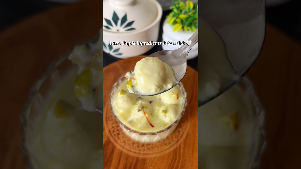 Anguri Basundi Recipe | Mini Rasgulla Basundi | Easy Festive Dessert