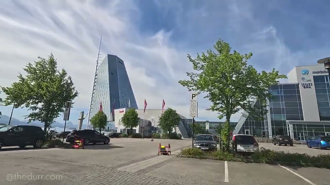 Lovely Molde City Center, Norway - Drive Through