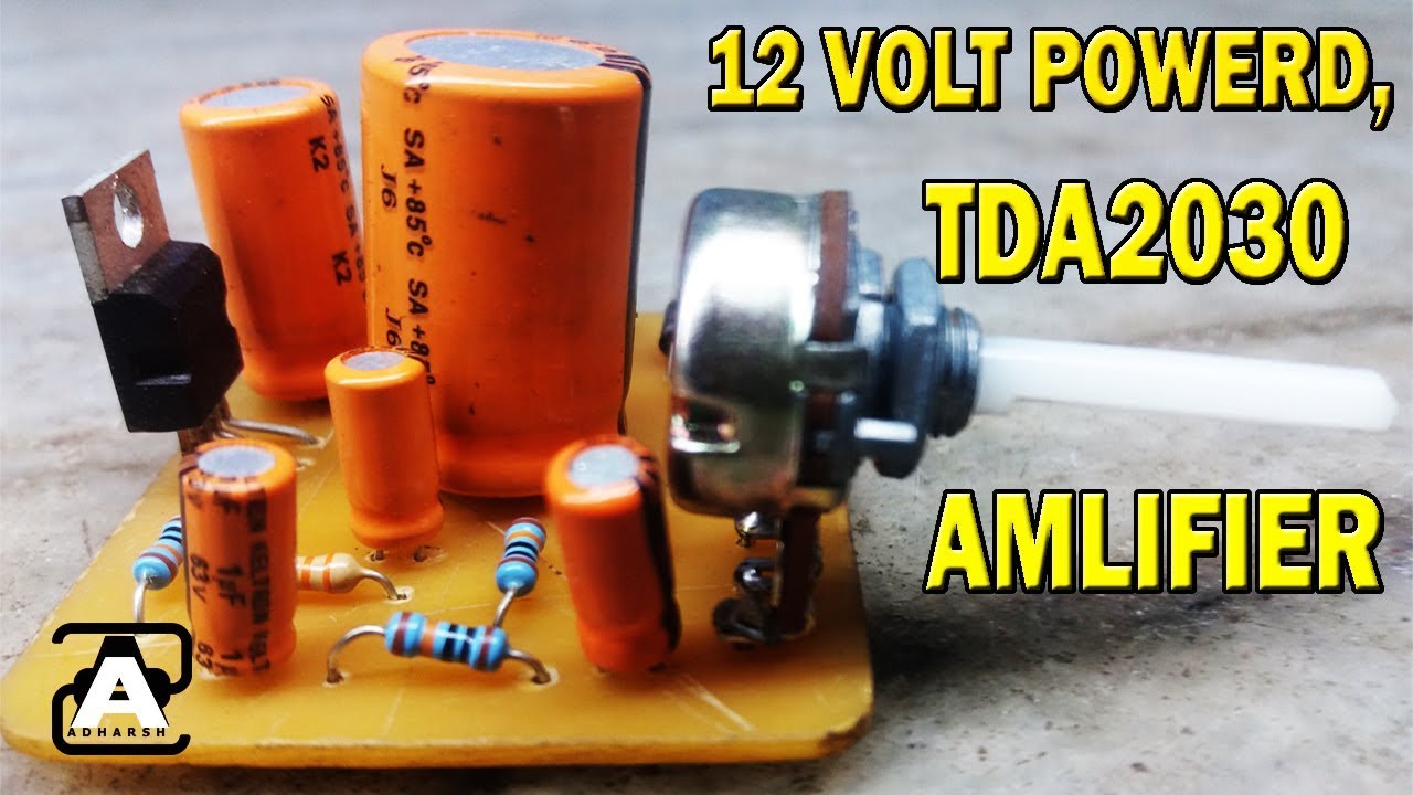 How to make amplifier using tda2030