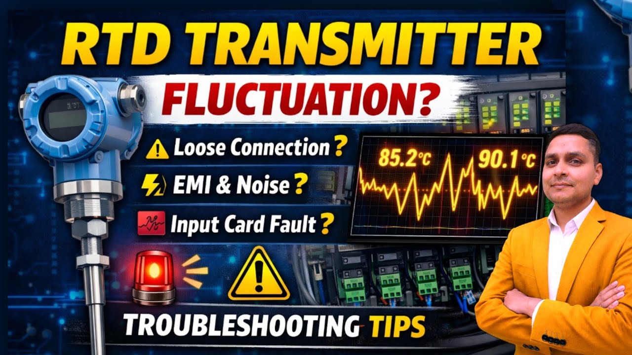 rtd temperature transmitter fluctuations| rtd temperature sensor | instrumentation basics| plc