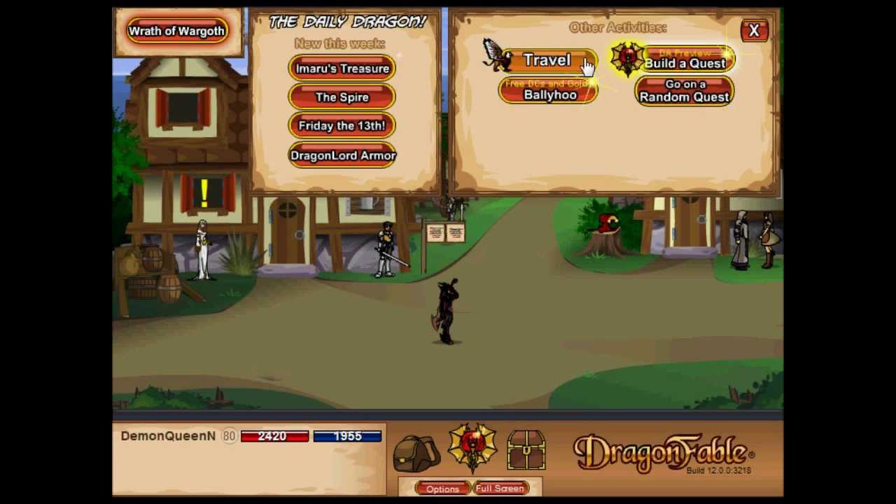 DragonFable Ateala Class Locations