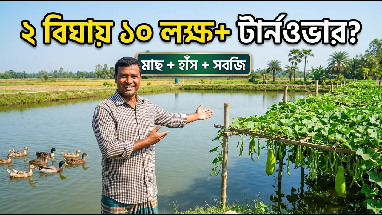 ২ বিঘা জমি মানেই সোনার খনি! ইন্টিগ্রেটেড ফার্মিং প্রজেক্ট প্রোফাইল | Bangladesh