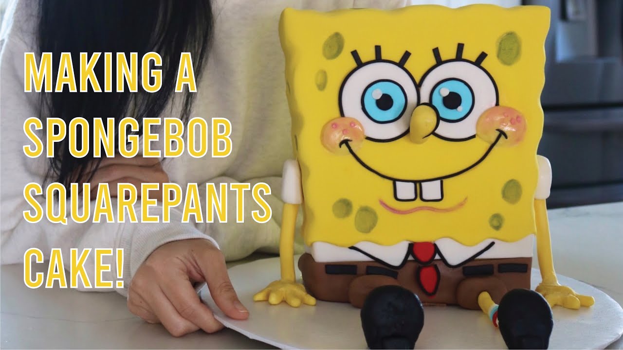 Making a SpongeBob SquarePants cake!