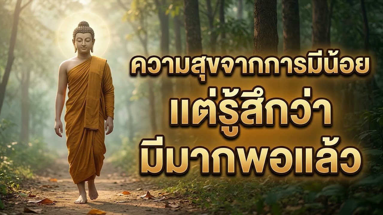 ฟังธรรมะวันนี้ ความสุขจากการมีน้อย แต่รู้สึกว่ามีมากพอแล้ว | แสงแห่งธรรม