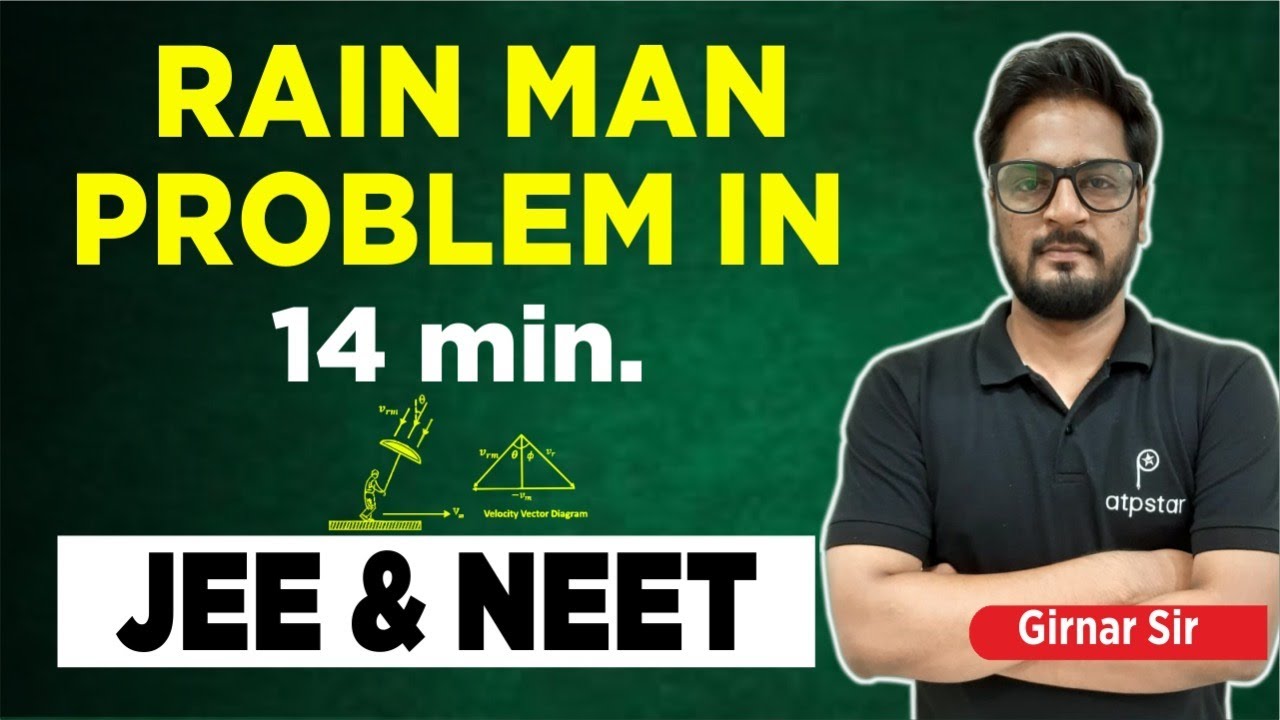 Rain man problem - Kinematics | Class 11 | IIT JEE & NEET Physics | ATP STAR Kota | Girnar Sir