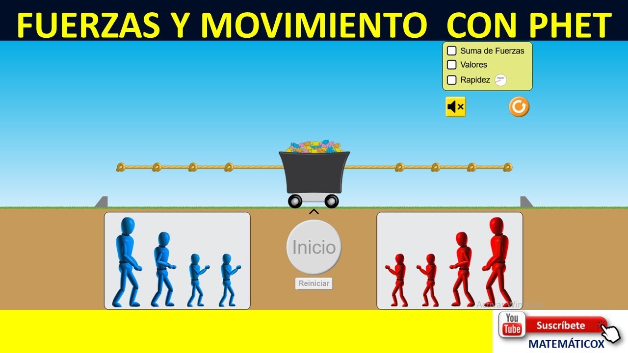1097  FUERZAS Y MOVIMIENTO CON SIMULADOR PHET