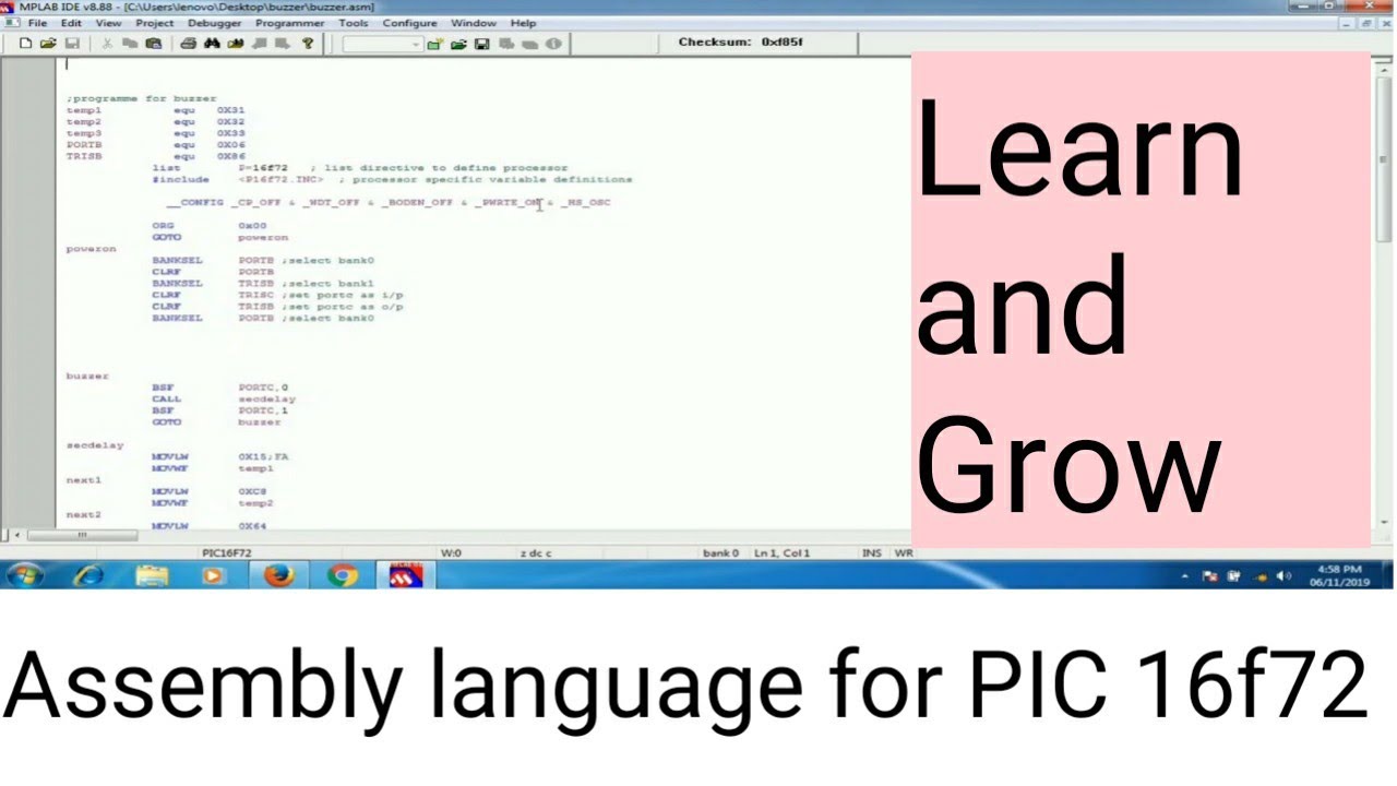pic microcontroller tutorial