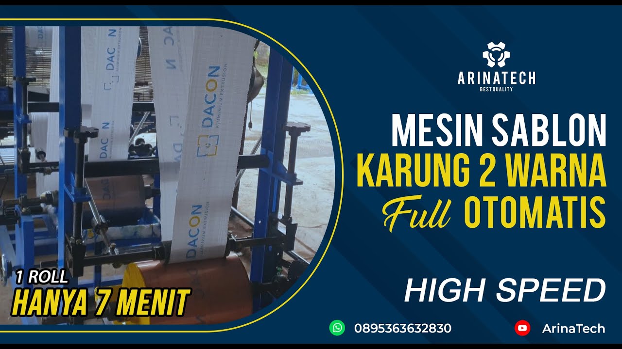 Mesin Sablon Karung 2 Warna