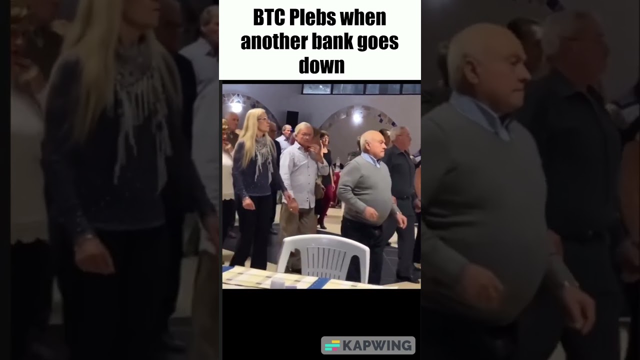 Bitcoin Plebs when another bank fails