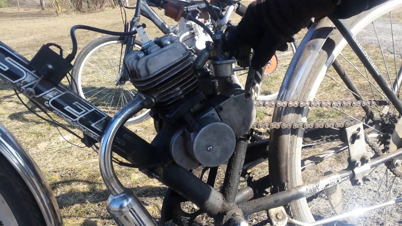 Обзор на веломотор f80 ,  с автоматическим  сцеплением .