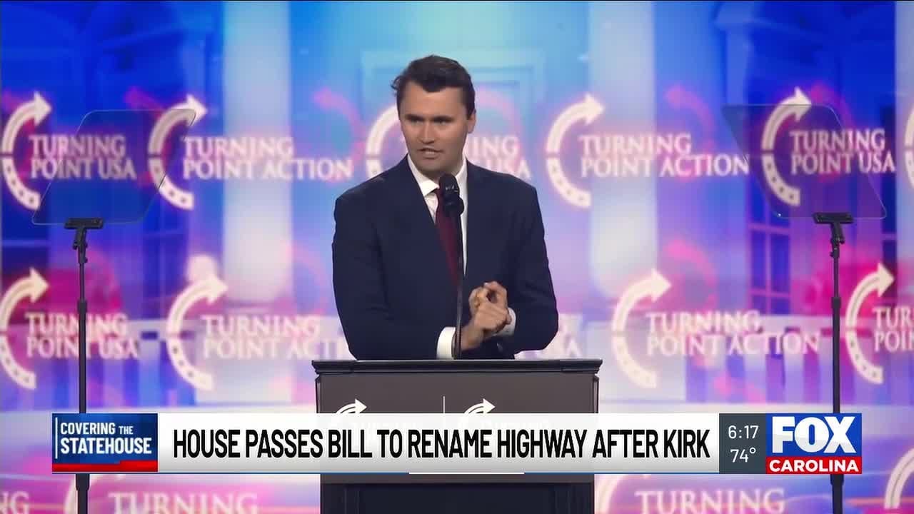 SC House backs Upstate Charlie Kirk Highway, sends resolution to Senate