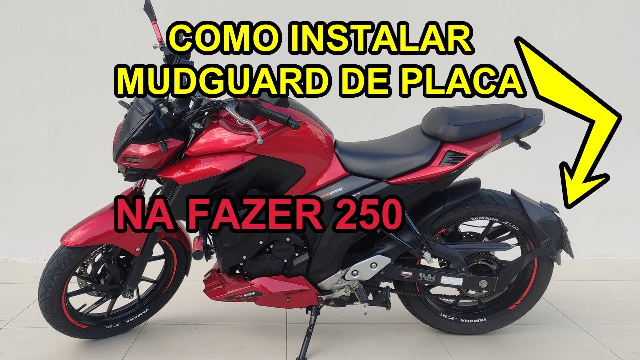 como instalar mudguard suporte placa motosdesign