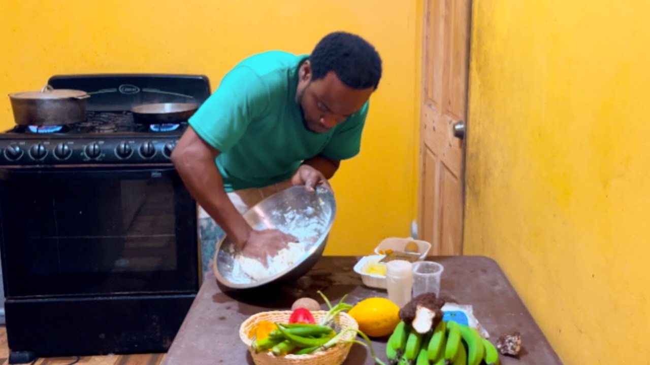 Cooking My Dinner Easy Recipe Coconut Pumpkin Dumplings Yam Banana ￼With Okra & Salt Fish Cook Down