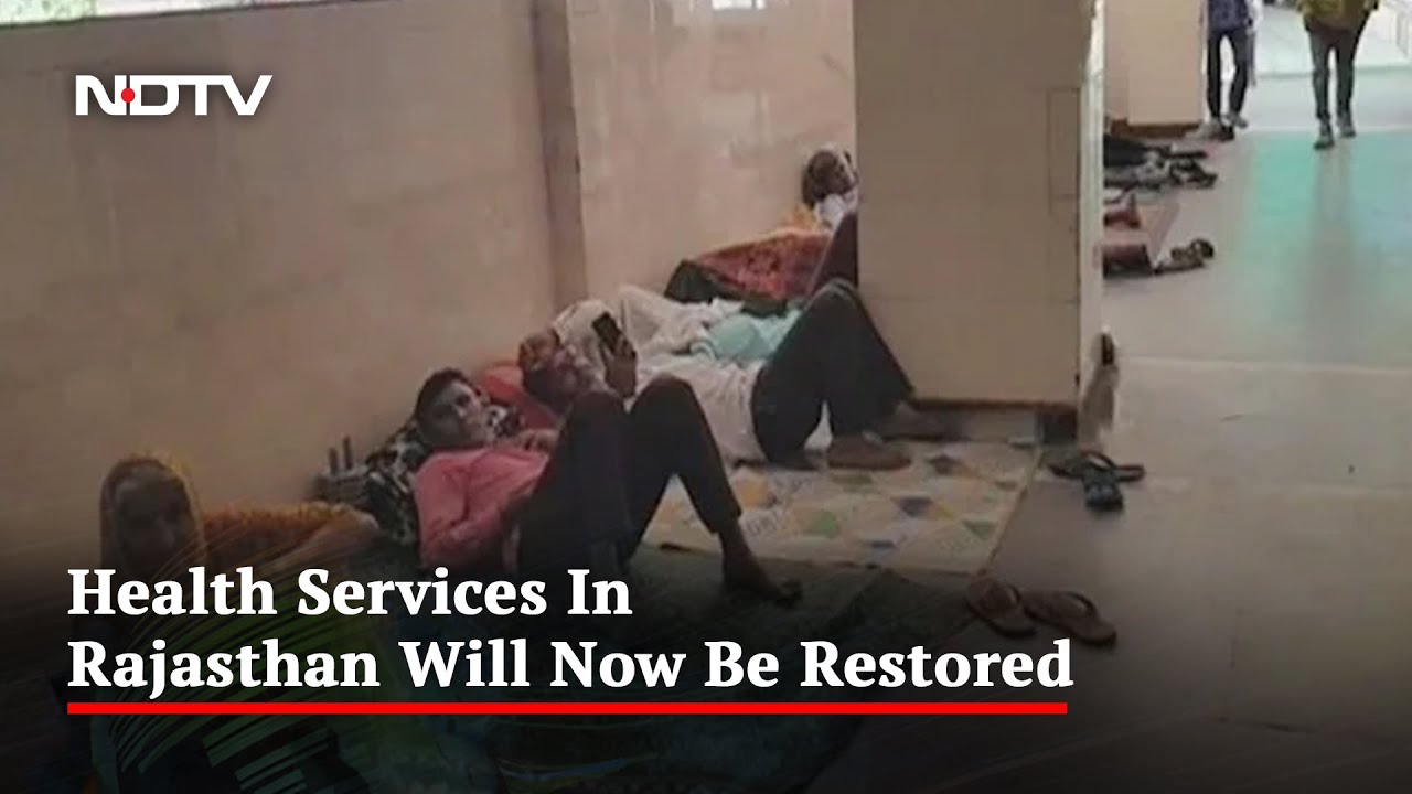 Rajasthan Doctors Call Off Strike After Government Agrees To Key Demands