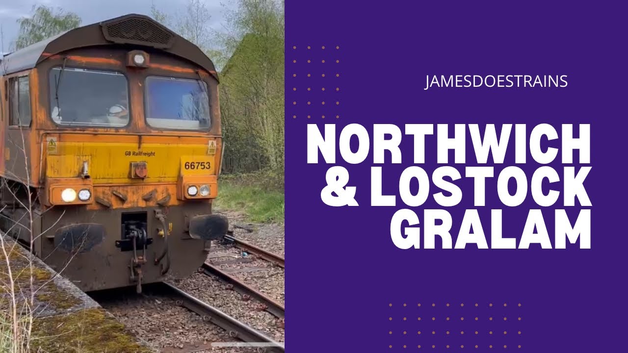 Trains at Northwich and Lostock Gralam, lots of freight including class 60 & 66