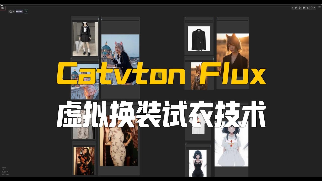 虚拟换装试衣技术Catvton的Flux更新,更好的结果,Fill+IC-Lora #ComfyUI