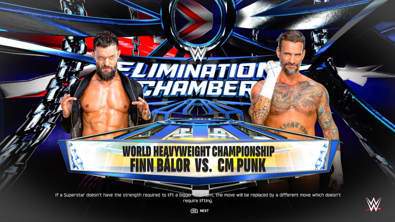 Финн Балор против Си Эм Панка | Чемпионский матч на Elimination Chamber | WWE 2K25