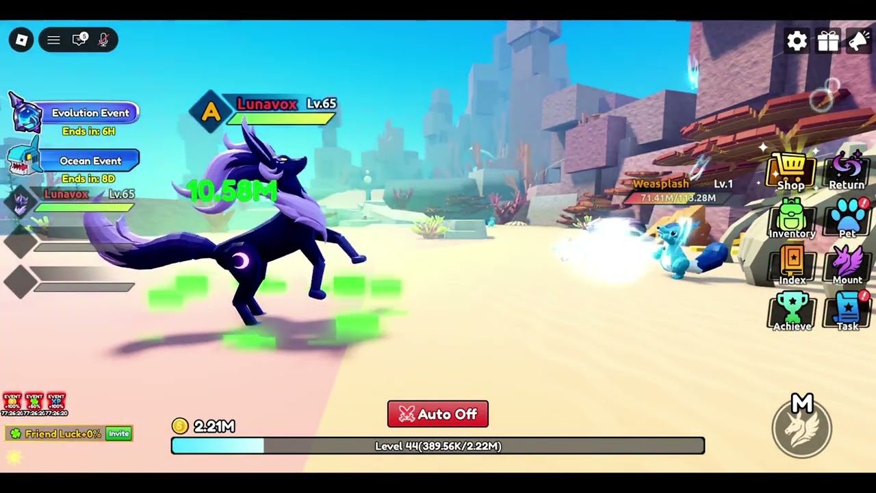 Lunavox Showcase - Catch a Monster - Evolving Noctane
