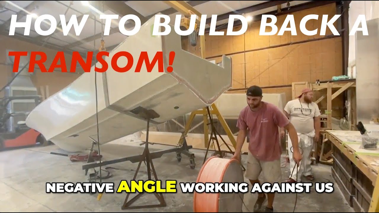 MAKO BOAT REBUILD! Mako Transom Core Removal  Step by Step Layup Guide