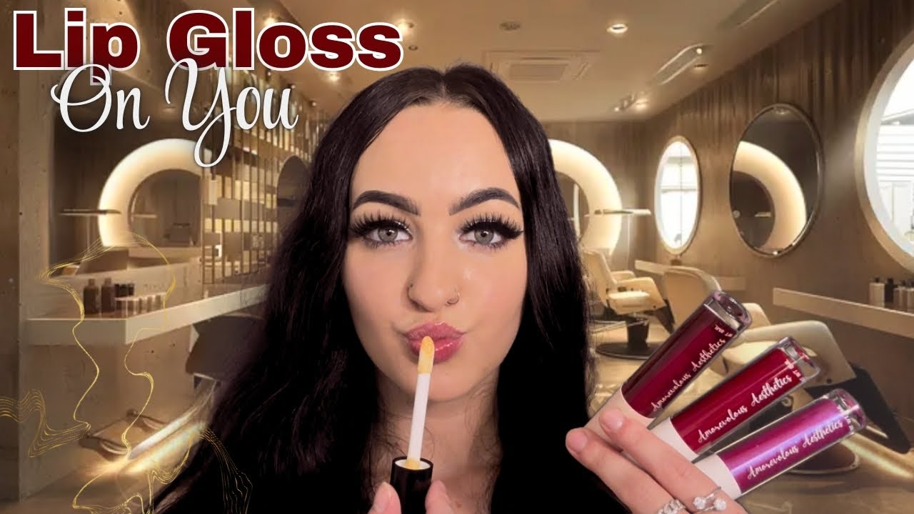 [ASMR] Autumn Lip Gloss Try On Bar 💋 | Soft Spoken