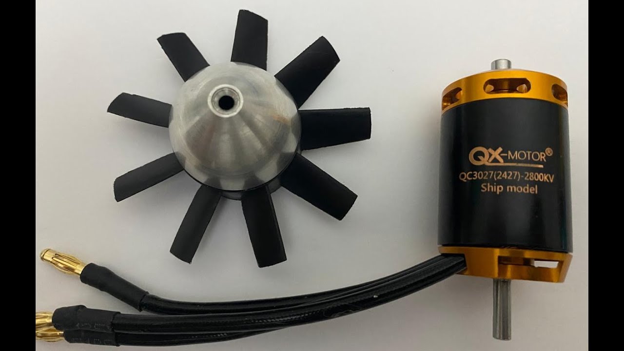 QX-MOTOR (ship model motor) with Mini fan evo