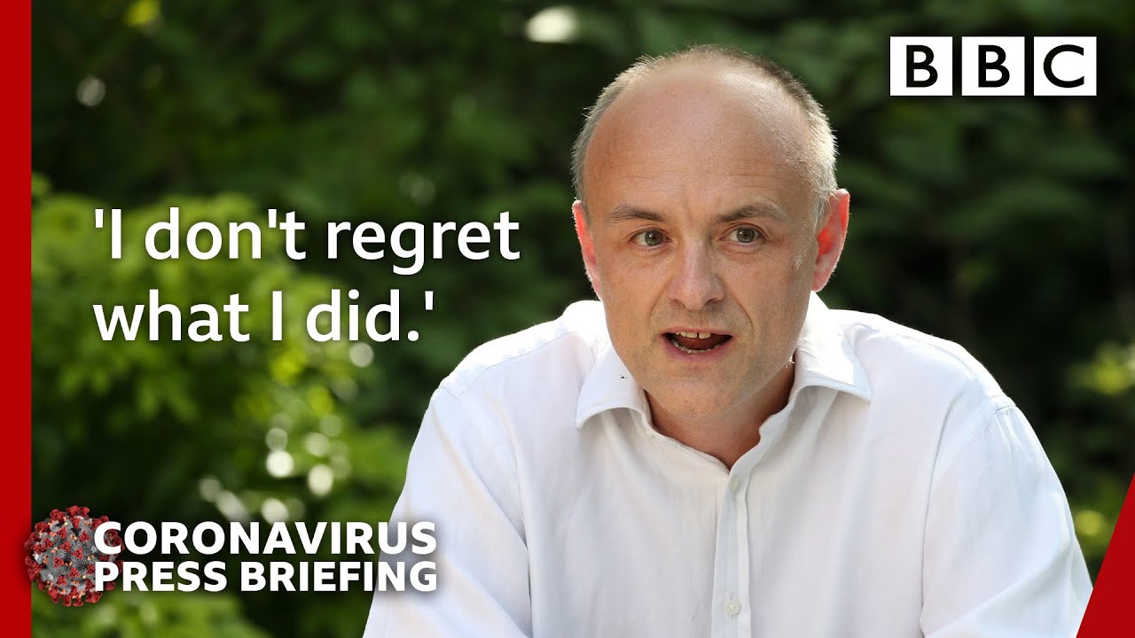 Coronavirus: Dominic Cummings says he 'behaved reasonably' in lockdown 🔴 @BBCNews - BBC