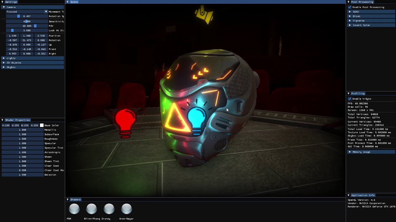 CSC8599 - OpenGL, Physically Based Rendering (PBR)
