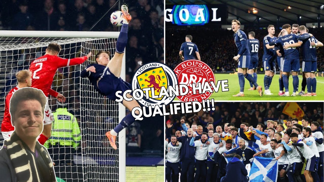 THE MOMENT SCOTLAND QUALIFIED FOR THE WORLD CUP!! Scotland 4-2 Denmark MATCH VLOG!!
