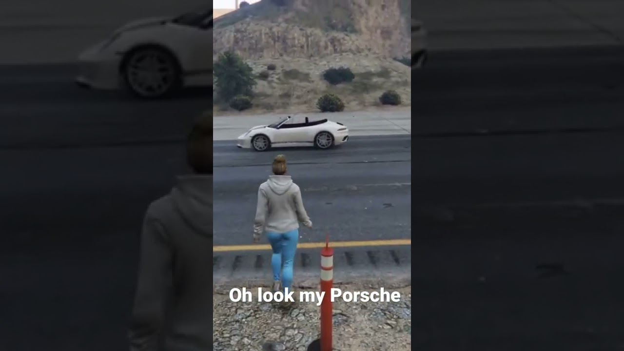 Hit and run #gta #leetjesf458 #car #crash #new #gaming #shorts #short